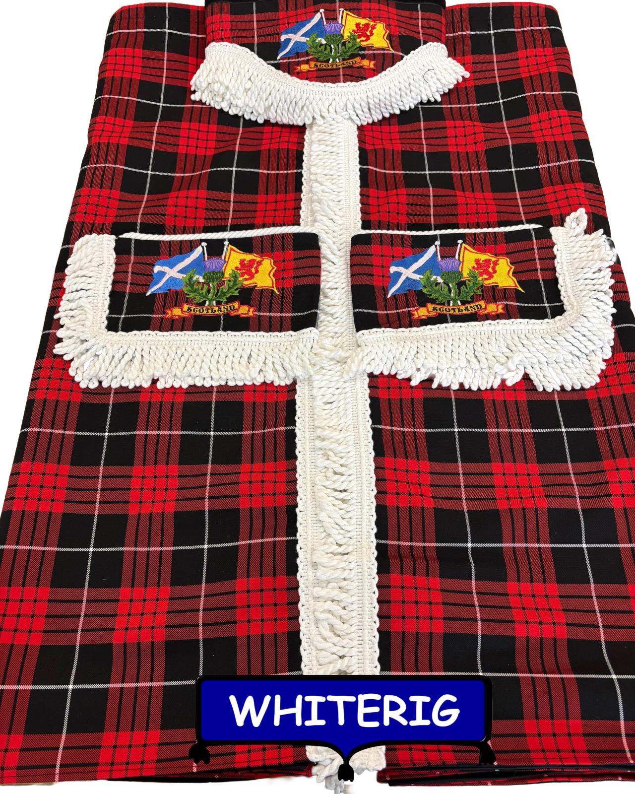 Whiterig Macqueen of Skye Tartan Truck Curtain Set –  with Pelmet & Tiebacks Whiterig Truck Curtains